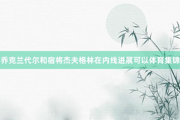 乔克兰代尔和宿将杰夫格林在内线进展可以体育集锦