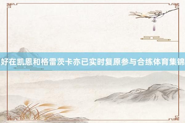 好在凯恩和格雷茨卡亦已实时复原参与合练体育集锦
