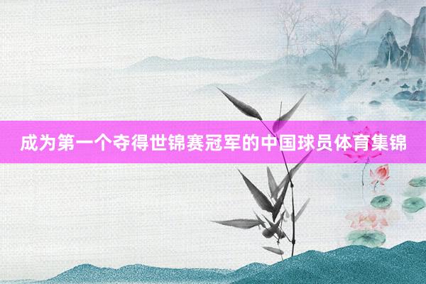 成为第一个夺得世锦赛冠军的中国球员体育集锦
