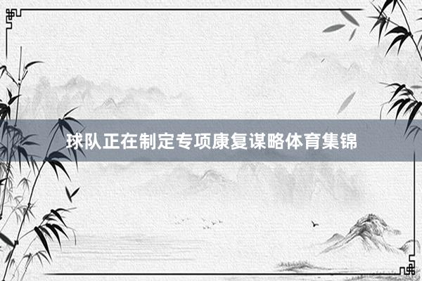球队正在制定专项康复谋略体育集锦