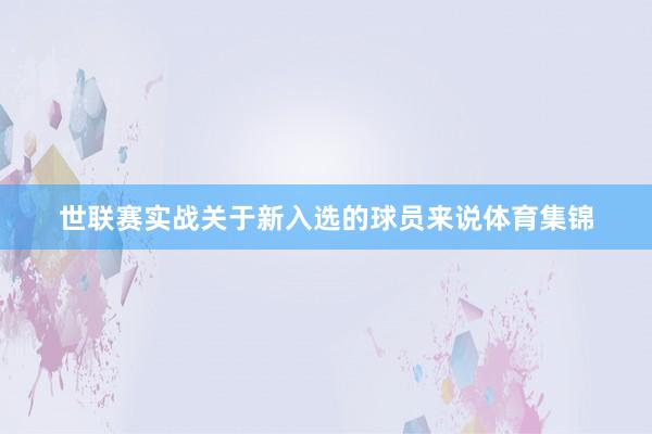 世联赛实战关于新入选的球员来说体育集锦