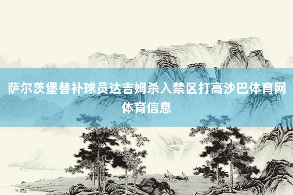 萨尔茨堡替补球员达吉姆杀入禁区打高沙巴体育网体育信息