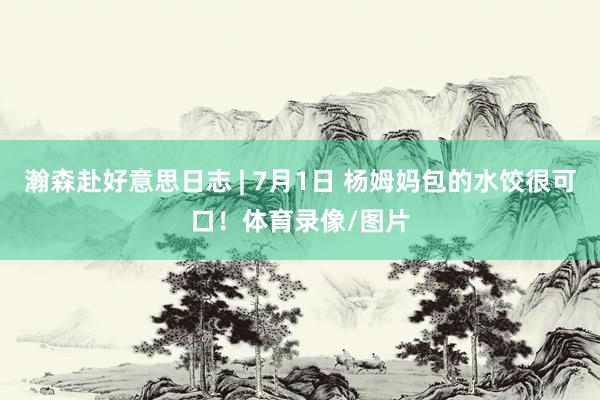 瀚森赴好意思日志 | 7月1日 杨姆妈包的水饺很可口！体育录像/图片