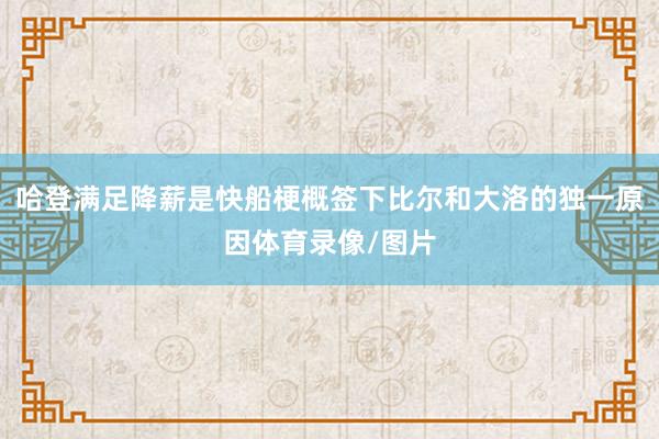 哈登满足降薪是快船梗概签下比尔和大洛的独一原因体育录像/图片