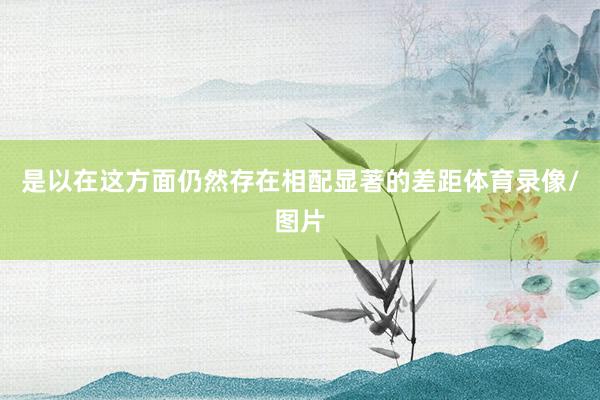 是以在这方面仍然存在相配显著的差距体育录像/图片