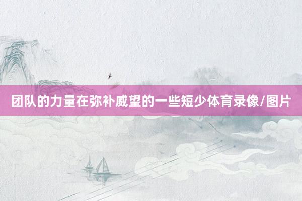 团队的力量在弥补威望的一些短少体育录像/图片