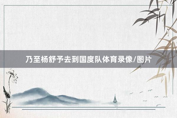 乃至杨舒予去到国度队体育录像/图片