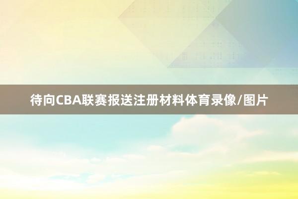 待向CBA联赛报送注册材料体育录像/图片