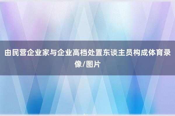 由民营企业家与企业高档处置东谈主员构成体育录像/图片