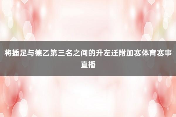 将插足与德乙第三名之间的升左迁附加赛体育赛事直播
