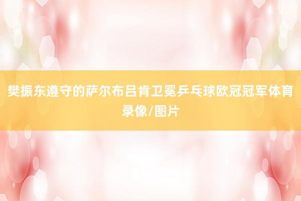 樊振东遵守的萨尔布吕肯卫冕乒乓球欧冠冠军体育录像/图片