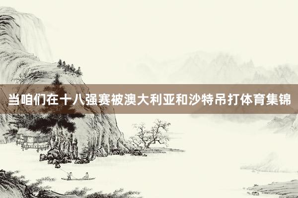 当咱们在十八强赛被澳大利亚和沙特吊打体育集锦