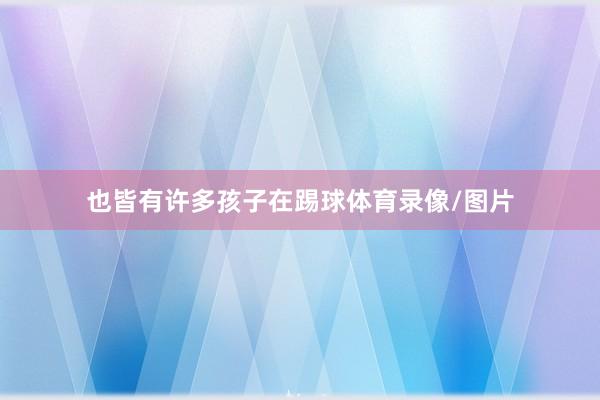 也皆有许多孩子在踢球体育录像/图片