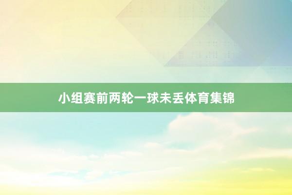 小组赛前两轮一球未丢体育集锦